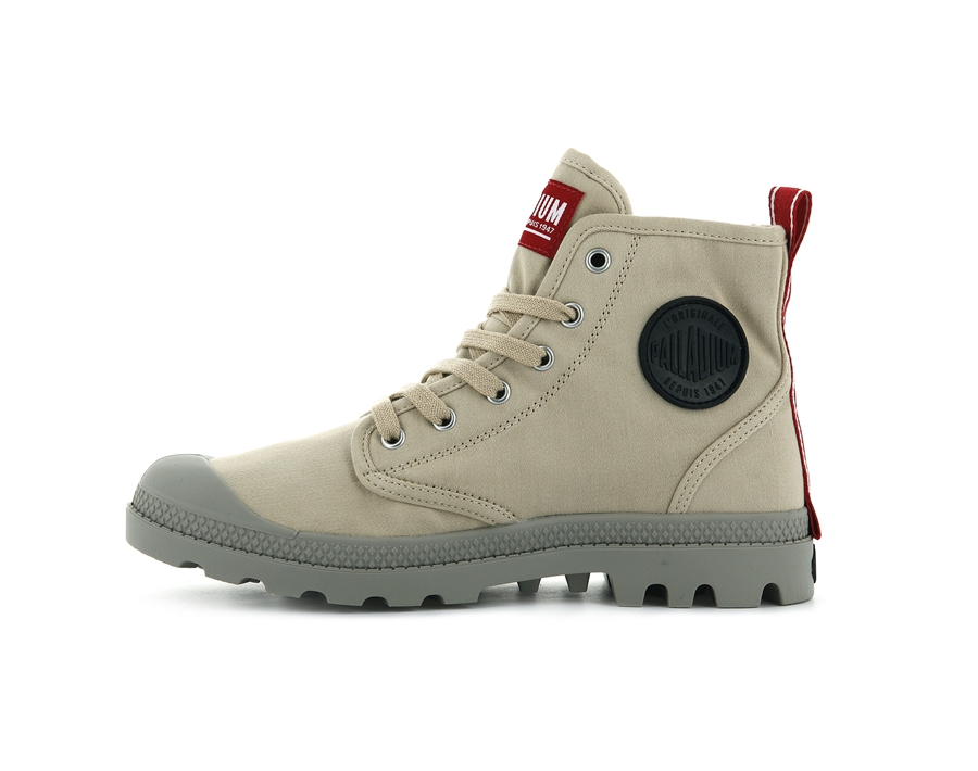Khaki Palladium Pampa Hi | OXY9422ND