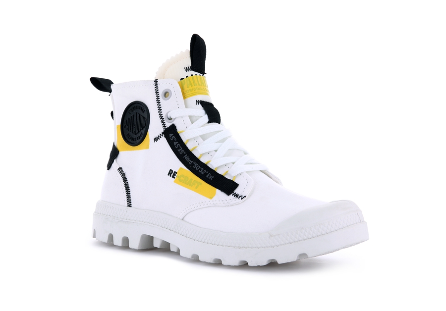 White Palladium Pampa Hi | PJC5519XO