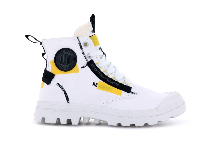 White Palladium Pampa Hi | PJC5519XO